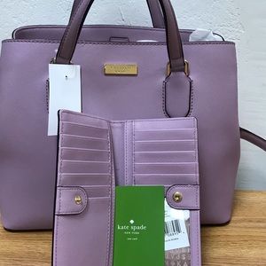 NWT Kate Spade laural way handbag & wallet
